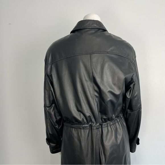 Vintage 80s Danier Long Leather Coat - Picture 3 of 16